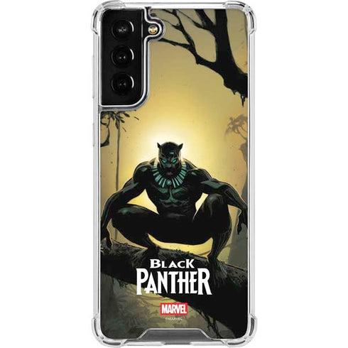 Marvel Black Panther TChalla King of Wakanda Galaxy S21 FE Clear Case